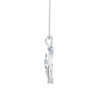 0.53Ct Mermaid Tail Style Cluster Lab-Grown Diamond Gold Pendant Necklace