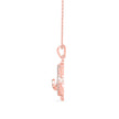 0.29Ct Turtley Shape Pave Lab-Grown Diamond Gold Pendant Necklace