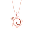 0.29Ct Turtley Shape Pave Lab-Grown Diamond Gold Pendant Necklace