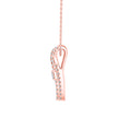 0.43Ct Baguette Pave With Bar Set Lab-Grown Diamond Gold Pendant Necklace