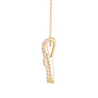 0.43Ct Baguette Pave With Bar Set Lab-Grown Diamond Gold Pendant Necklace