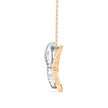0.19Ct Double Heart Pave Lab-Grown Diamond Gold Pendant Necklace