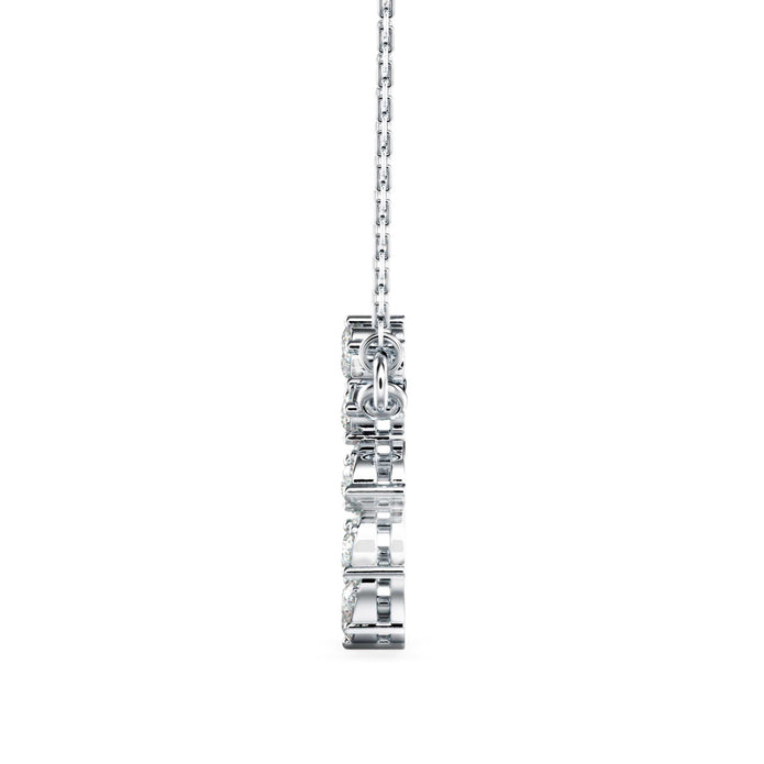 0.39Ct Celestial Circle Design Lab-Grown Diamond Gold Pendant Necklace