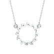 0.39Ct Celestial Circle Design Lab-Grown Diamond Gold Pendant Necklace