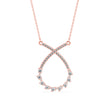 0.45Ct Infinity Style Prong Lab-Grown Diamond Gold Pendant Necklace