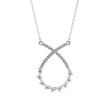 0.45Ct Infinity Style Prong Lab-Grown Diamond Gold Pendant Necklace