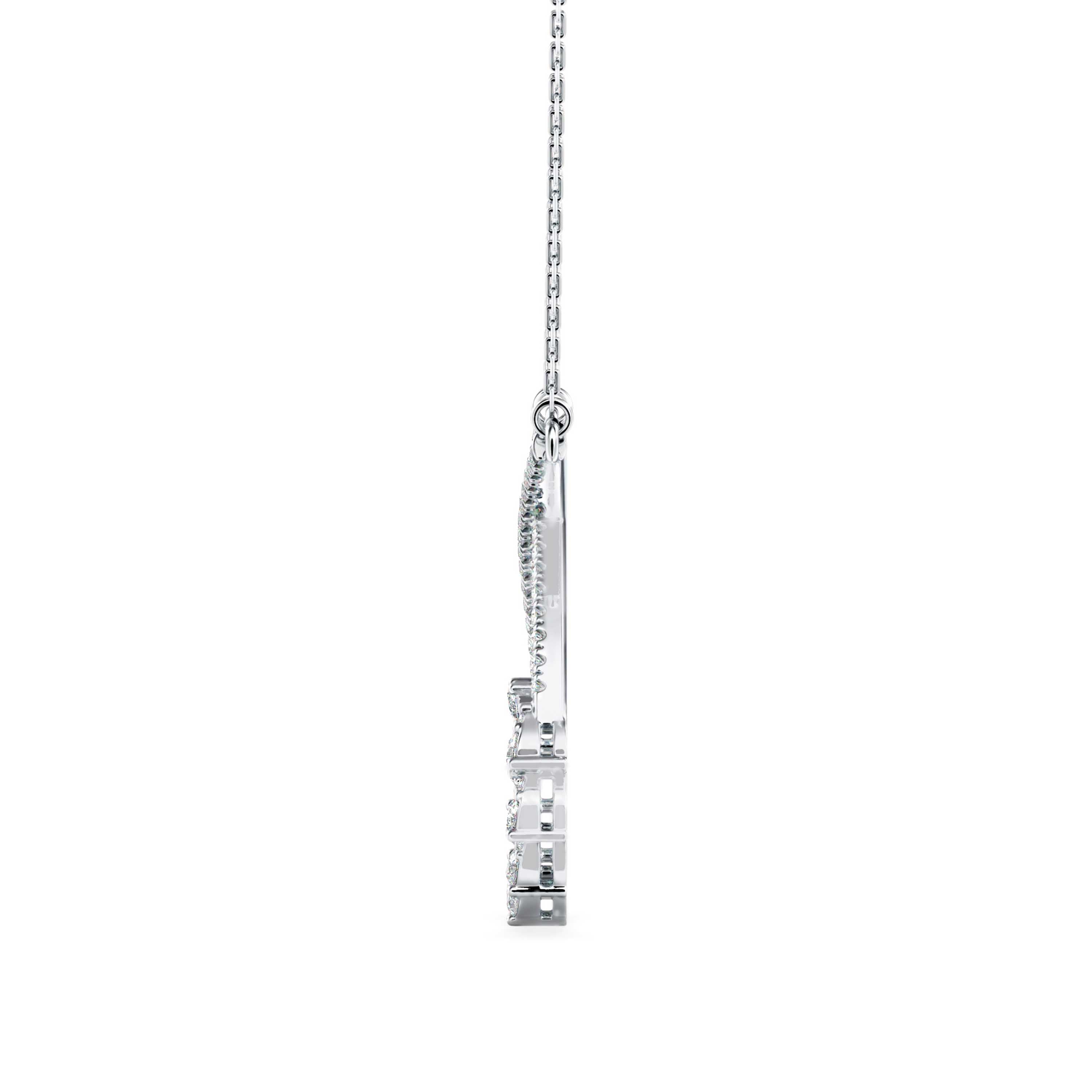 0.45Ct Infinity Style Prong Lab-Grown Diamond Gold Pendant Necklace