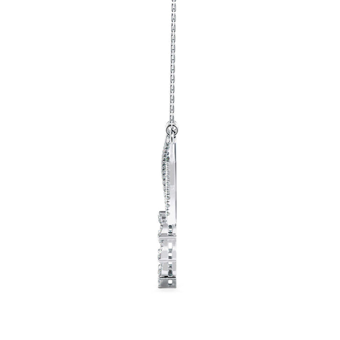 0.45Ct Infinity Style Prong Lab-Grown Diamond Gold Pendant Necklace
