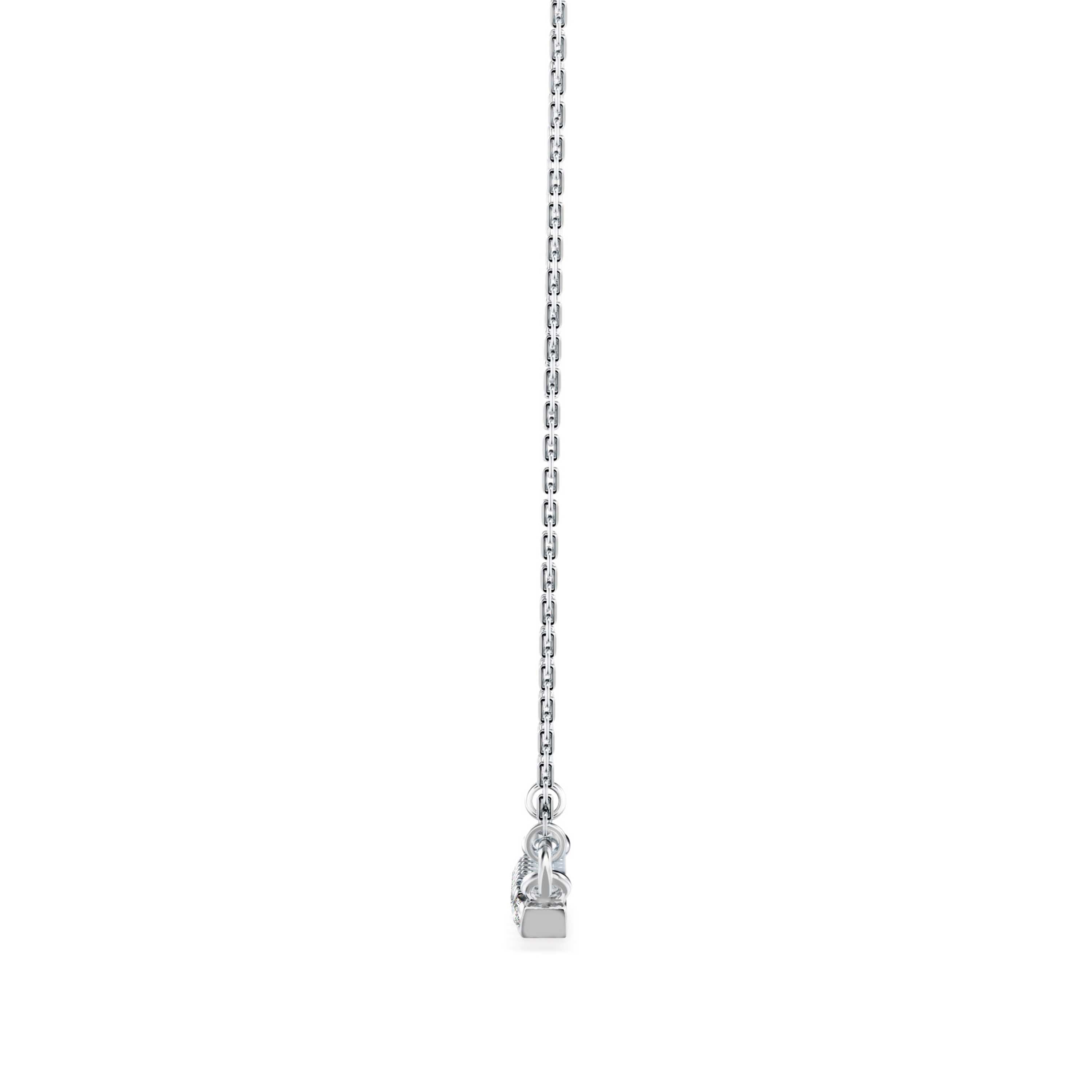 0.17Ct Feather Style Pave Lab-Grown Diamond Gold Pendant Necklace
