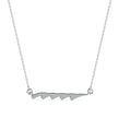 0.17Ct Feather Style Pave Lab-Grown Diamond Gold Pendant Necklace