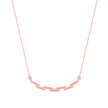 0.24Ct Curved Bar Design Pave Lab-Grown Diamond Gold Pendant Necklace