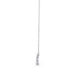 0.24Ct Curved Bar Design Pave Lab-Grown Diamond Gold Pendant Necklace