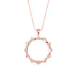 0.21Ct Sunburst Design Pave Lab-Grown Diamond Gold Pendant Necklace