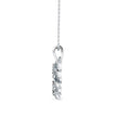 0.38Ct Floral Halo Circle Design Lab-Grown Diamond Gold Pendant Necklace