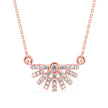 0.23Ct Round Bezel Lab-Grown Diamond Gold Pendant Necklace