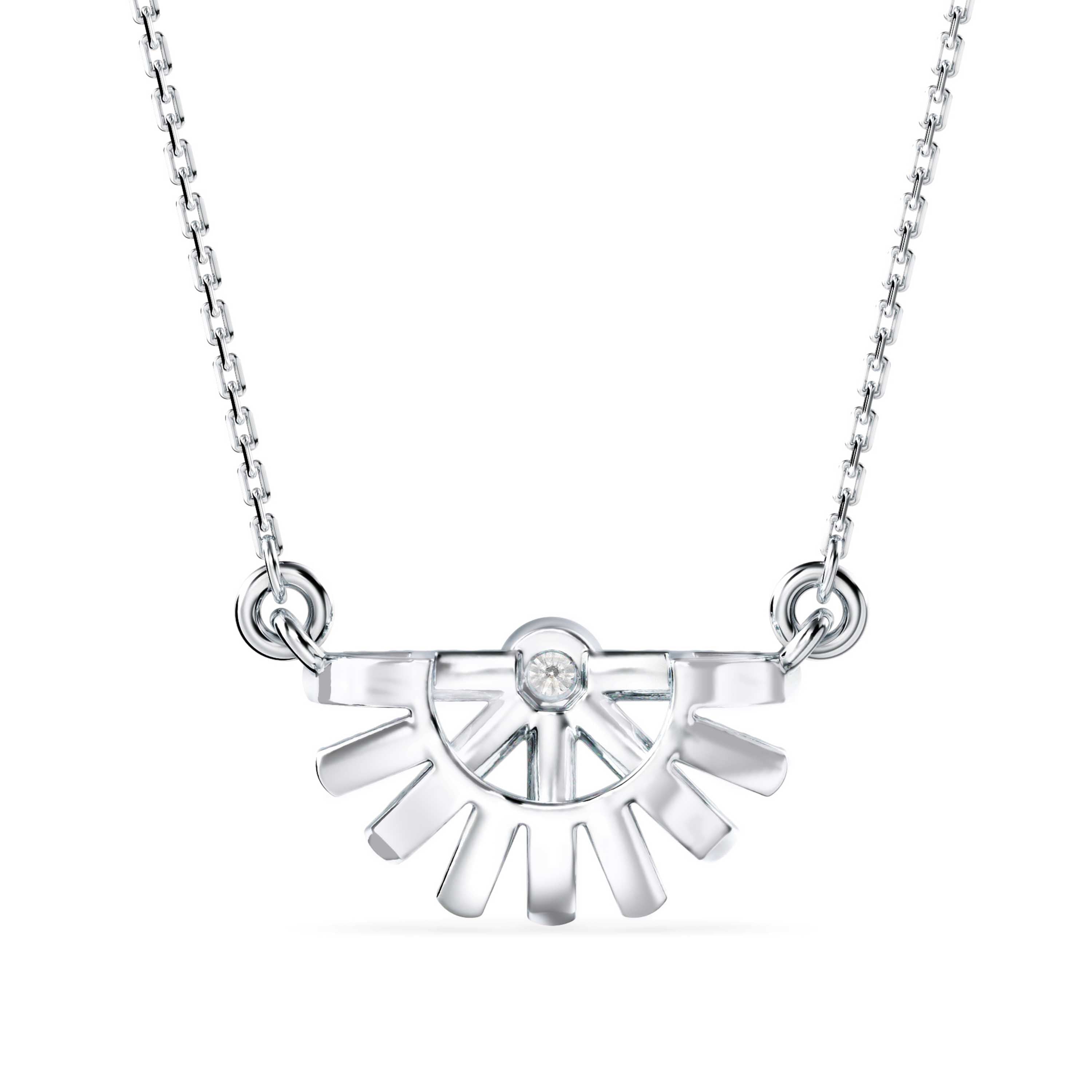 0.23Ct Round Bezel Lab-Grown Diamond Gold Pendant Necklace