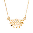 0.23Ct Round Bezel Lab-Grown Diamond Gold Pendant Necklace