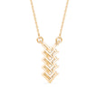 0.25Ct Zigzag Style Prong Lab-Grown Diamond Gold Pendant Necklace