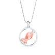 0.26Ct Fish Shape Pave Lab-Grown Diamond Gold Pendant Necklace