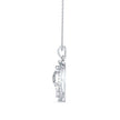 0.26Ct Fish Shape Pave Lab-Grown Diamond Gold Pendant Necklace