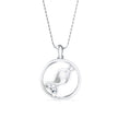 0.26Ct Fish Shape Pave Lab-Grown Diamond Gold Pendant Necklace