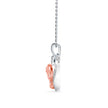 0.09Ct Elephant Heart Shape Lab-Grown Diamond Gold Pendant Necklace