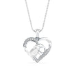 0.09Ct Elephant Heart Shape Lab-Grown Diamond Gold Pendant Necklace