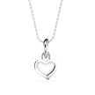 0.12Ct Heart Shape Flush Lab-Grown Diamond Gold Pendant Necklace