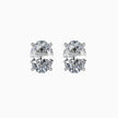 Oval Cut Lab-Grown Diamond Gold Stud Earrings