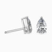Pear Prong Set Lab-Grown Diamond Gold Stud Earrings