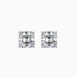 Asscher Prong Set Lab-Grown Diamond Gold Stud Earrings