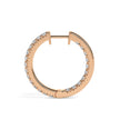0.49Ct Round Prong Set Lab-Grown Diamond Gold Hoop Earrings