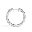 0.49Ct Round Prong Set Lab-Grown Diamond Gold Hoop Earrings