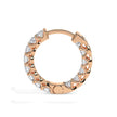 0.97Ct Round Prong Set Lab-Grown Diamond Gold Hoop Earrings