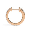 0.40Ct Round Pave Lab-Grown Diamond Gold Hoop Earrings