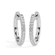 0.40Ct Round Pave Lab-Grown Diamond Gold Hoop Earrings