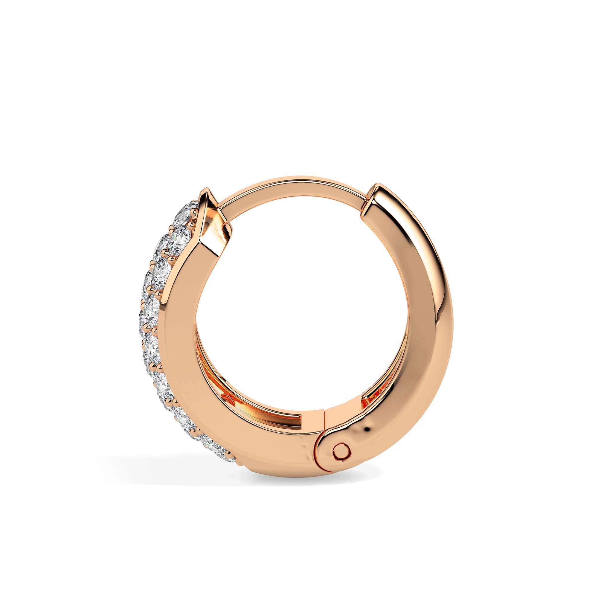 0.31Ct Prong With Cluster Lab-Grown Diamond Gold Hoop Earrings