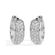 0.31Ct Prong With Cluster Lab-Grown Diamond Gold Hoop Earrings