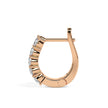 0.46Ct Round Prong Set Lab-Grown Diamond Gold Hoop Earrings