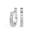 0.46Ct Round Prong Set Lab-Grown Diamond Gold Hoop Earrings