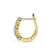 0.46Ct Round Prong Set Lab-Grown Diamond Gold Hoop Earrings