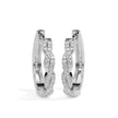 0.21Ct Twisted Pave Lab-Grown Diamond Gold Hoop Earrings