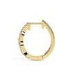 0.21Ct Twisted Pave Lab-Grown Diamond Gold Hoop Earrings