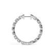 0.55Ct Heart Motif Prong Set Lab-Grown Diamond Gold Hoop Earrings