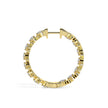 0.55Ct Heart Motif Prong Set Lab-Grown Diamond Gold Hoop Earrings