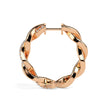 0.19Ct Twisted Style Pave Set Lab-Grown Diamond Gold Hoop Earrings