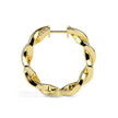 0.19Ct Twisted Style Pave Set Lab-Grown Diamond Gold Hoop Earrings
