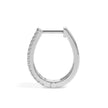 0.40Ct Double Row Pave Set Lab-Grown Diamond Gold Hoop Earrings