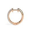 0.61Ct Pave Set With Cluster Lab-Grown Diamond Gold Hoop Earrings