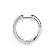 0.61Ct Pave Set With Cluster Lab-Grown Diamond Gold Hoop Earrings